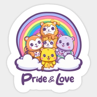 Pride & Love Cute Animals Sticker